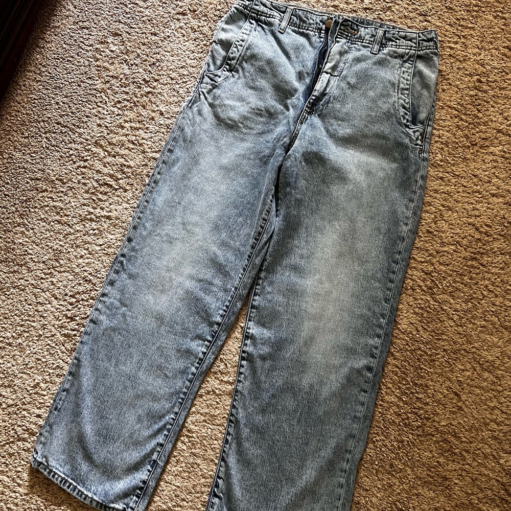 Pilcro Relaxed Fit Gray Jeans